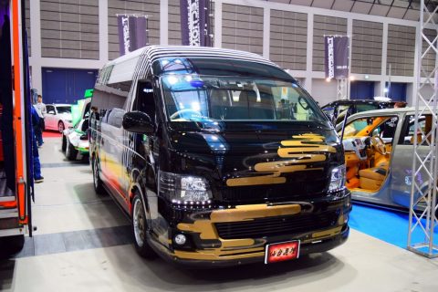 東北カスタムカーショー　花壇自動車学校　Ahand Aya　ボディーペイント　エアブラシ　塗装　カスタム　ハイエース　 (3)